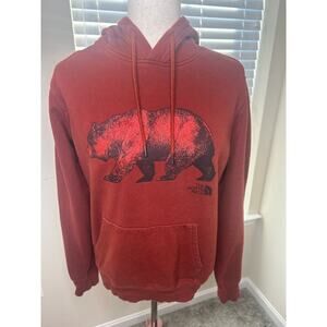North Face Men's Size Small Hoodie Bear Sweatshirt Jacket